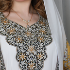 BintAlBilad Saudi Summer Jalabiya For Women New Collection Luxury Designs - 4071