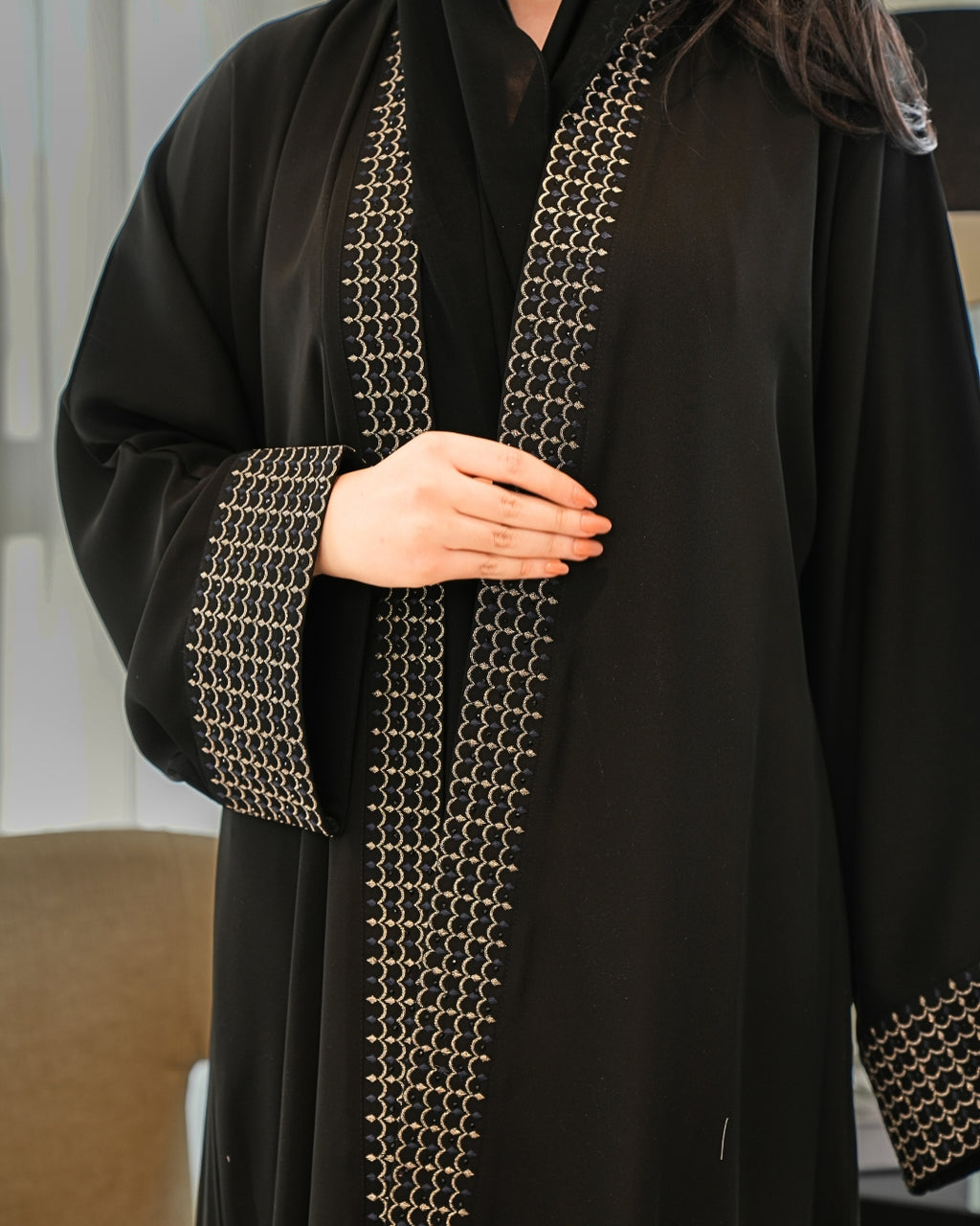 Classic Abaya with Modern Cut – Timeless Modest Style By Bint Al Bilad - AB001