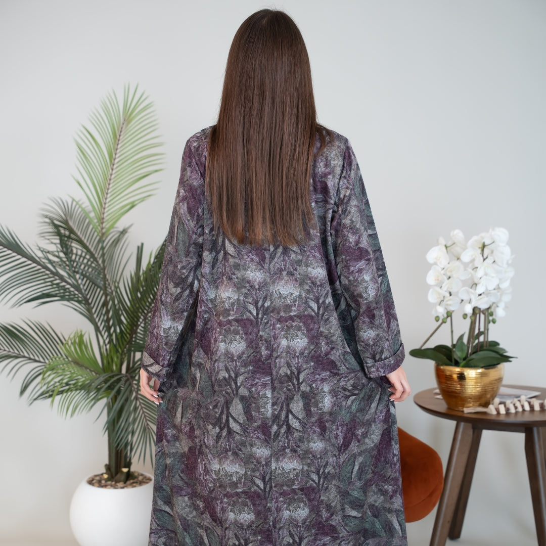 Elegant winter jalabiya with a distinctive modern design - DB226