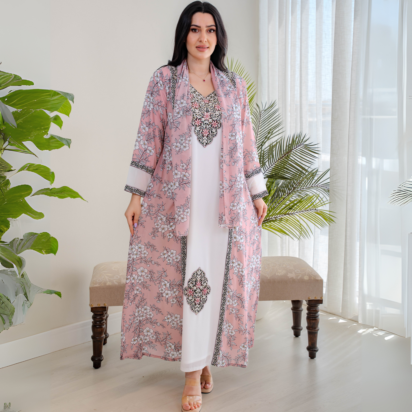 Bint Al-Bilad New Summer Collection 2025 | Stylish Jalabiyas & Kaftans - 4071