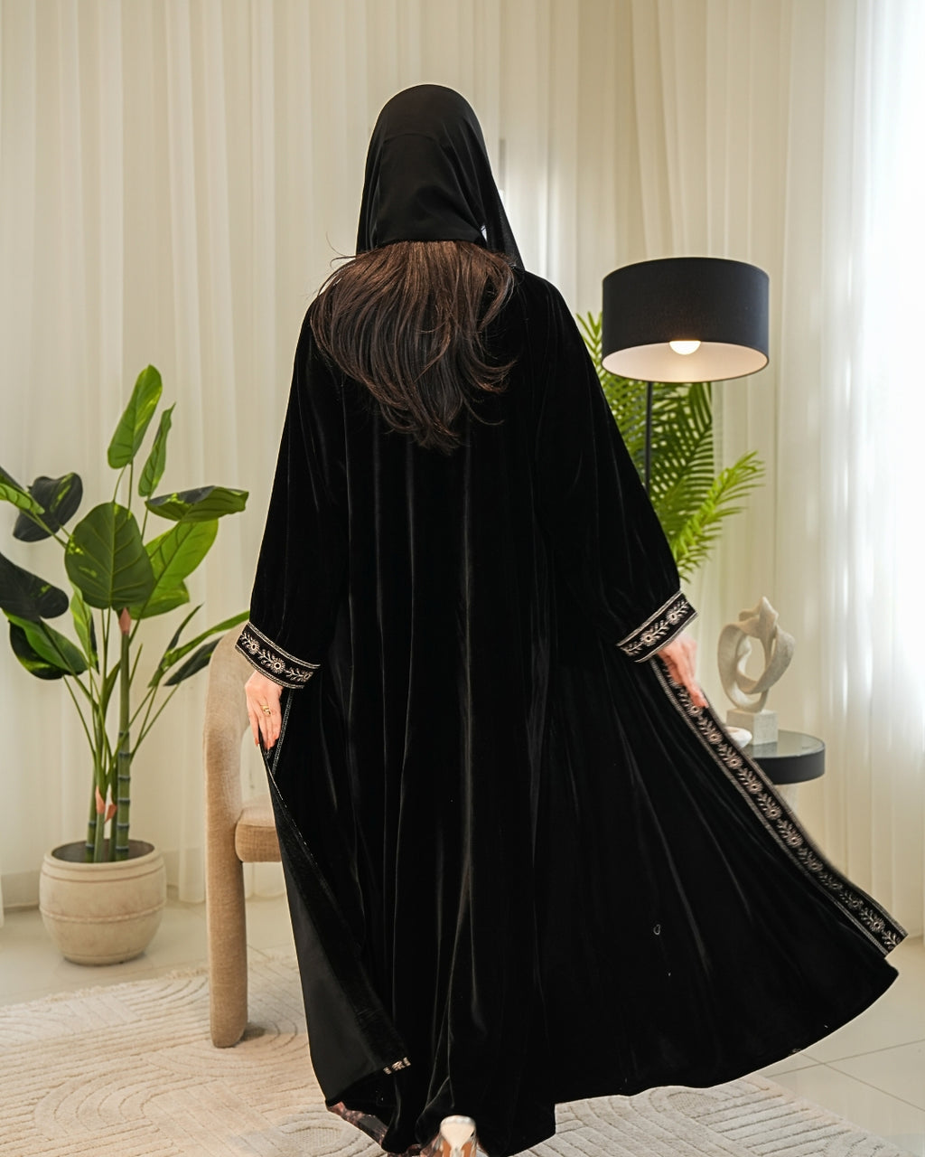 Winter Classic Abaya with Modern Cut – Timeless Modest Style By Bint Al Bilad - AB010