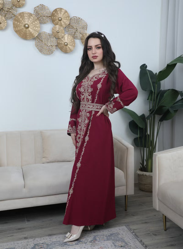 BintAlBilad Saudi Summer Jalabiya For Women New Collection Luxury Designs - 3916