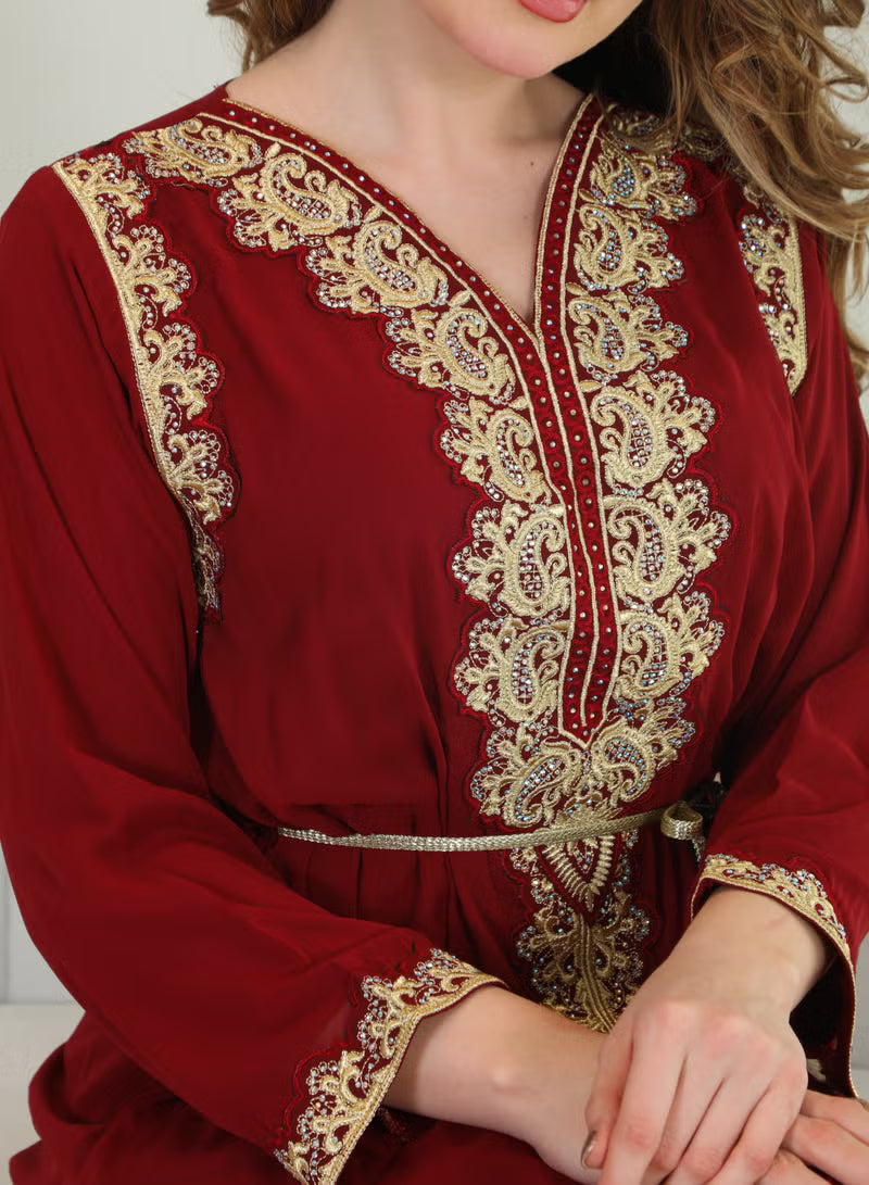 BintAlBilad Saudi Summer Jalabiya For Women New Collection Luxury Designs - 4029