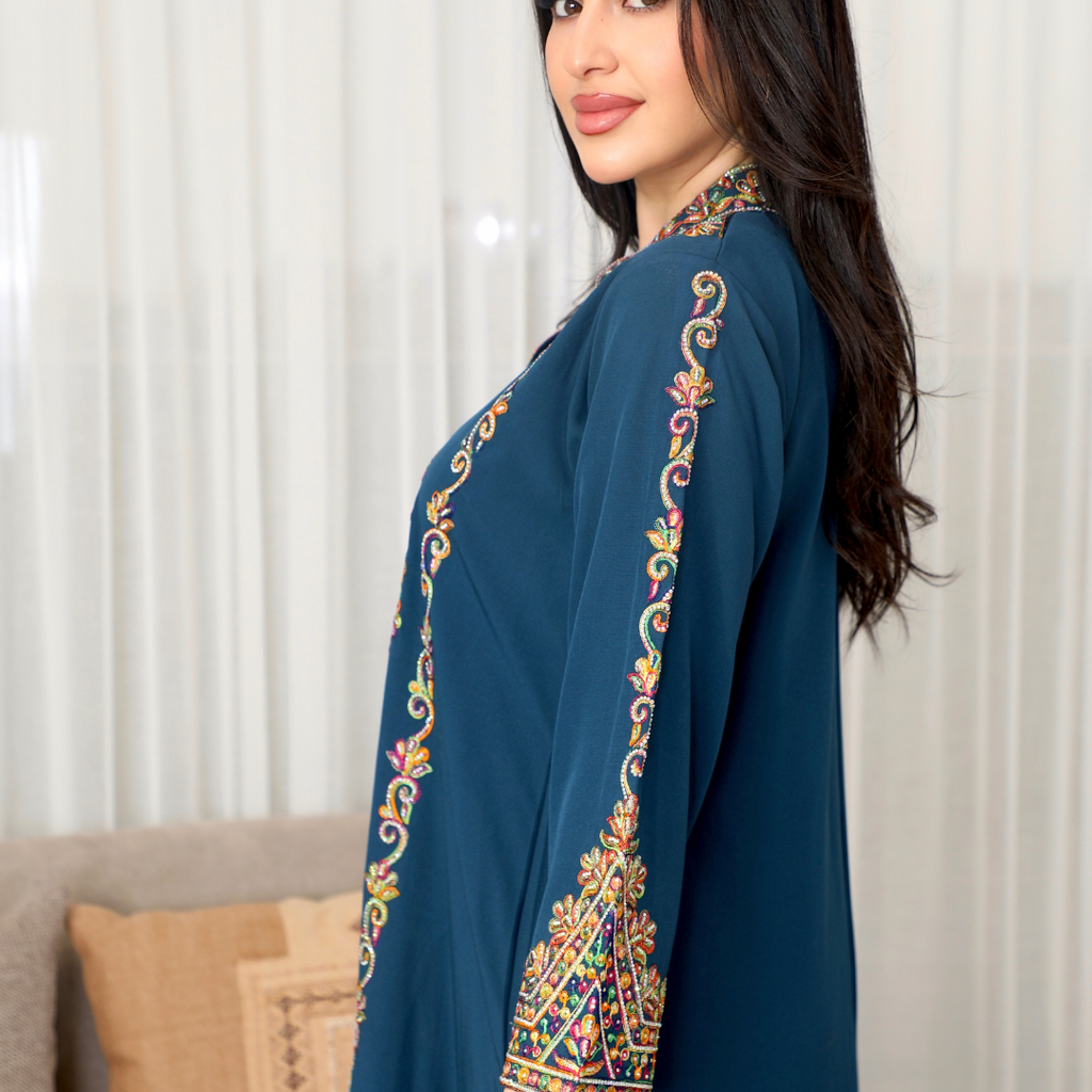 BintAlBilad Saudi Summer Jalabiya For Women New Collection Luxury Designs - 4325