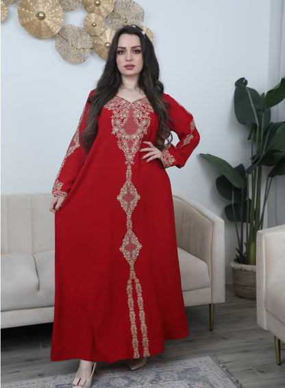 BintAlBilad Saudi Summer Jalabiya For Women New Collection Luxury Designs - 3944
