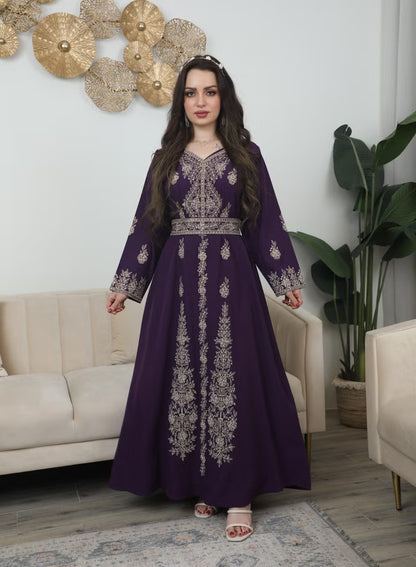 BintAlBilad Saudi Summer Jalabiya For Women New Collection Luxury Designs - 3939