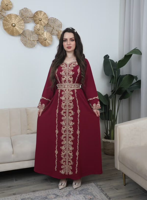 BintAlBilad Saudi Summer Jalabiya For Women New Collection Luxury Designs - 3916