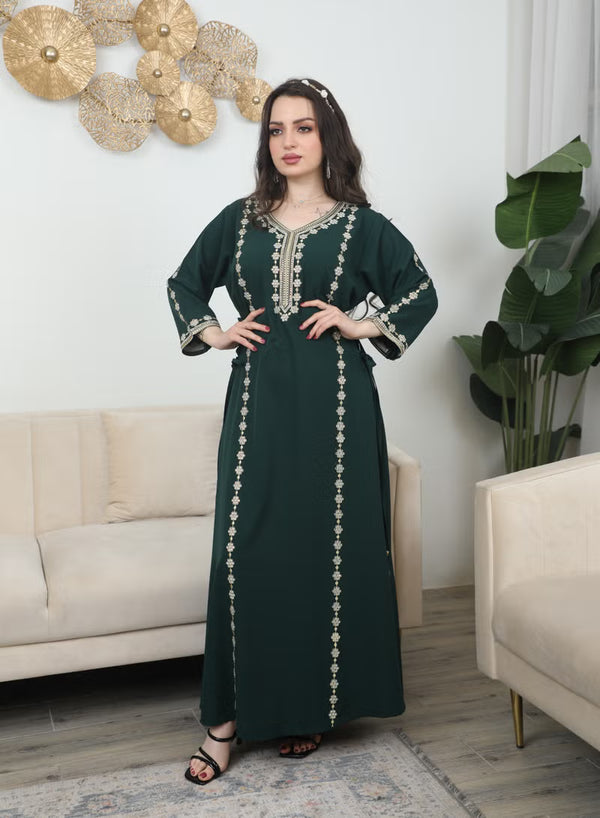 BintAlBilad Saudi Summer Jalabiya For Women New Collection Luxury Designs - 3913