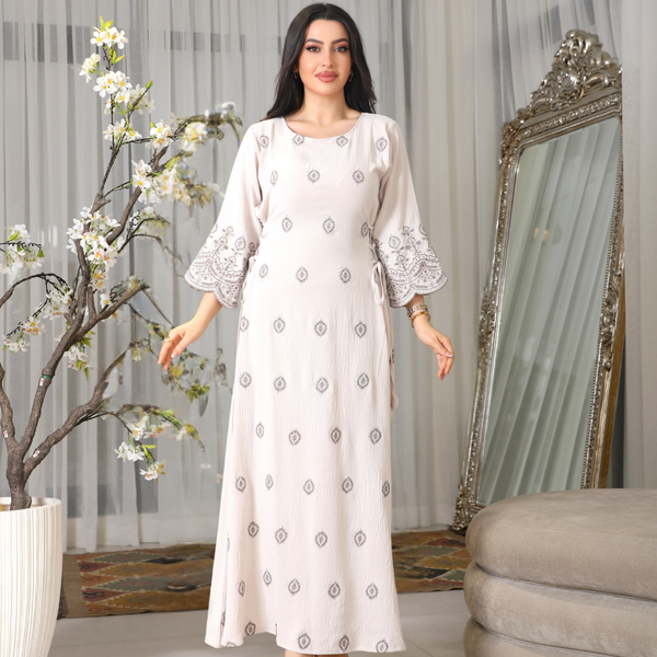 BintAlBilad Saudi Summer Jalabiya For Women New Collection Luxury Designs - 4370