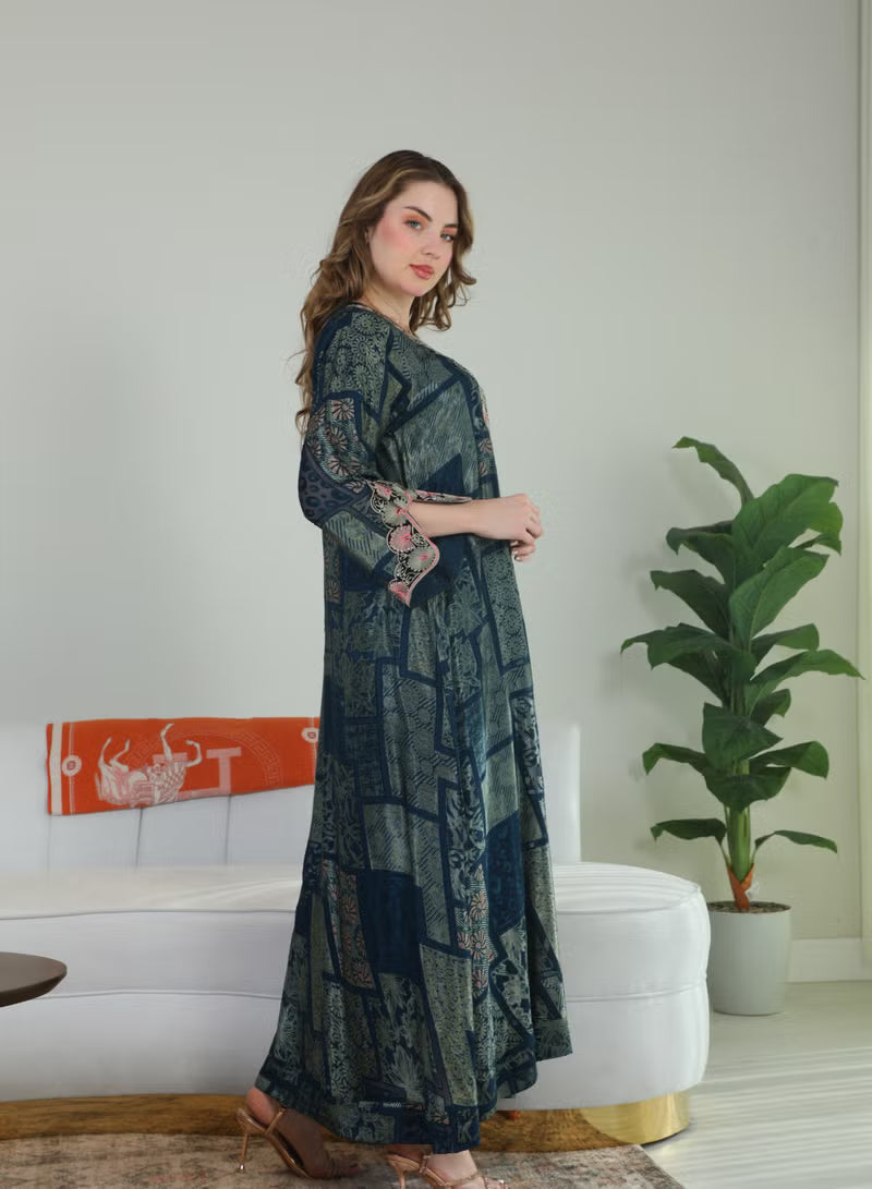 BintAlBilad Saudi Summer Jalabiya For Women New Collection Luxury Designs - ZR415