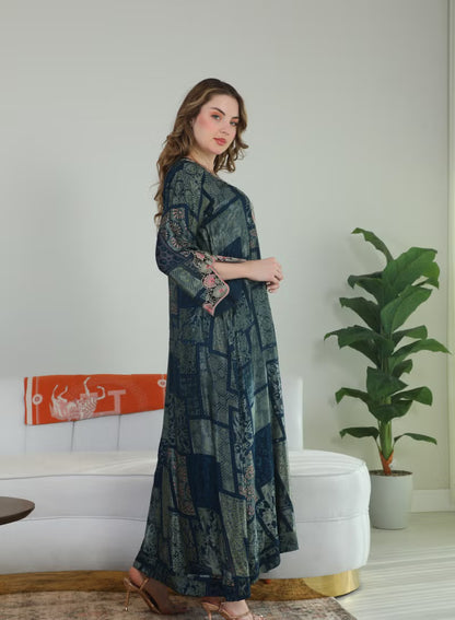 BintAlBilad Saudi Summer Jalabiya For Women New Collection Luxury Designs - ZR415